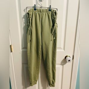 Forever 21 Side Lace Up Sweatpants